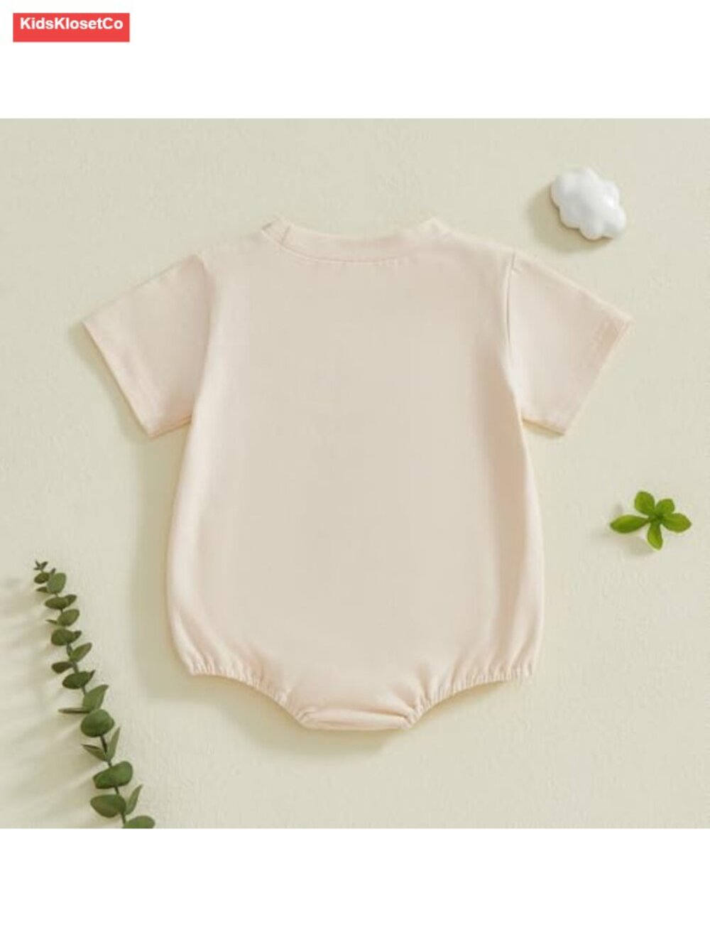 Baby Romper - Embroidered Golf Design, Short Sleeve, Cotton Blend - Picture 6 of 6